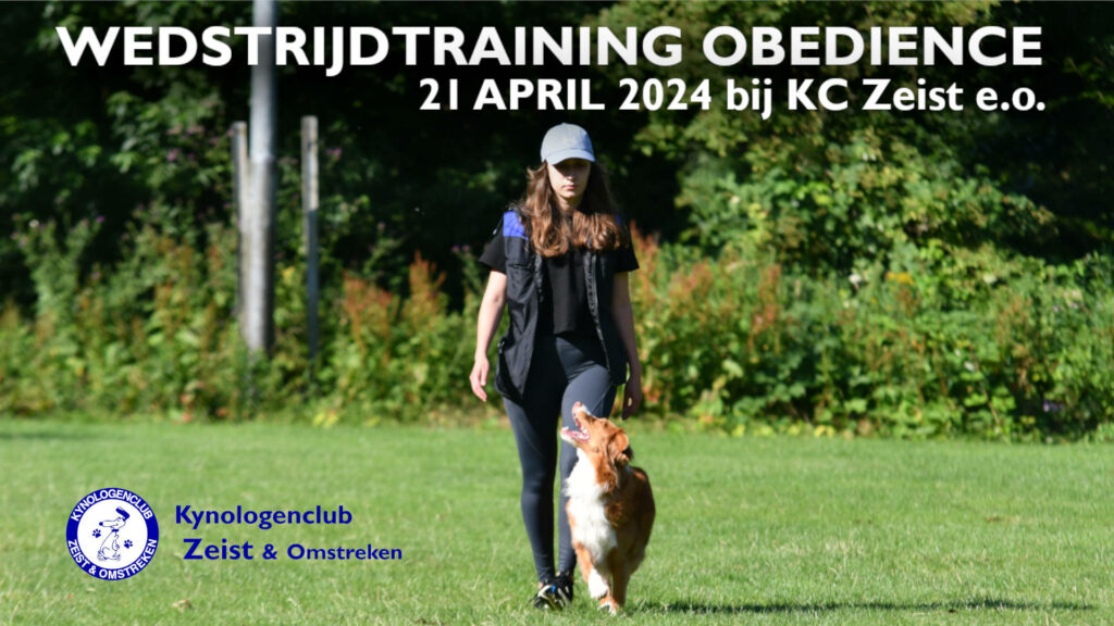 Wedstrijdtraining FCI Obedience op 21 april